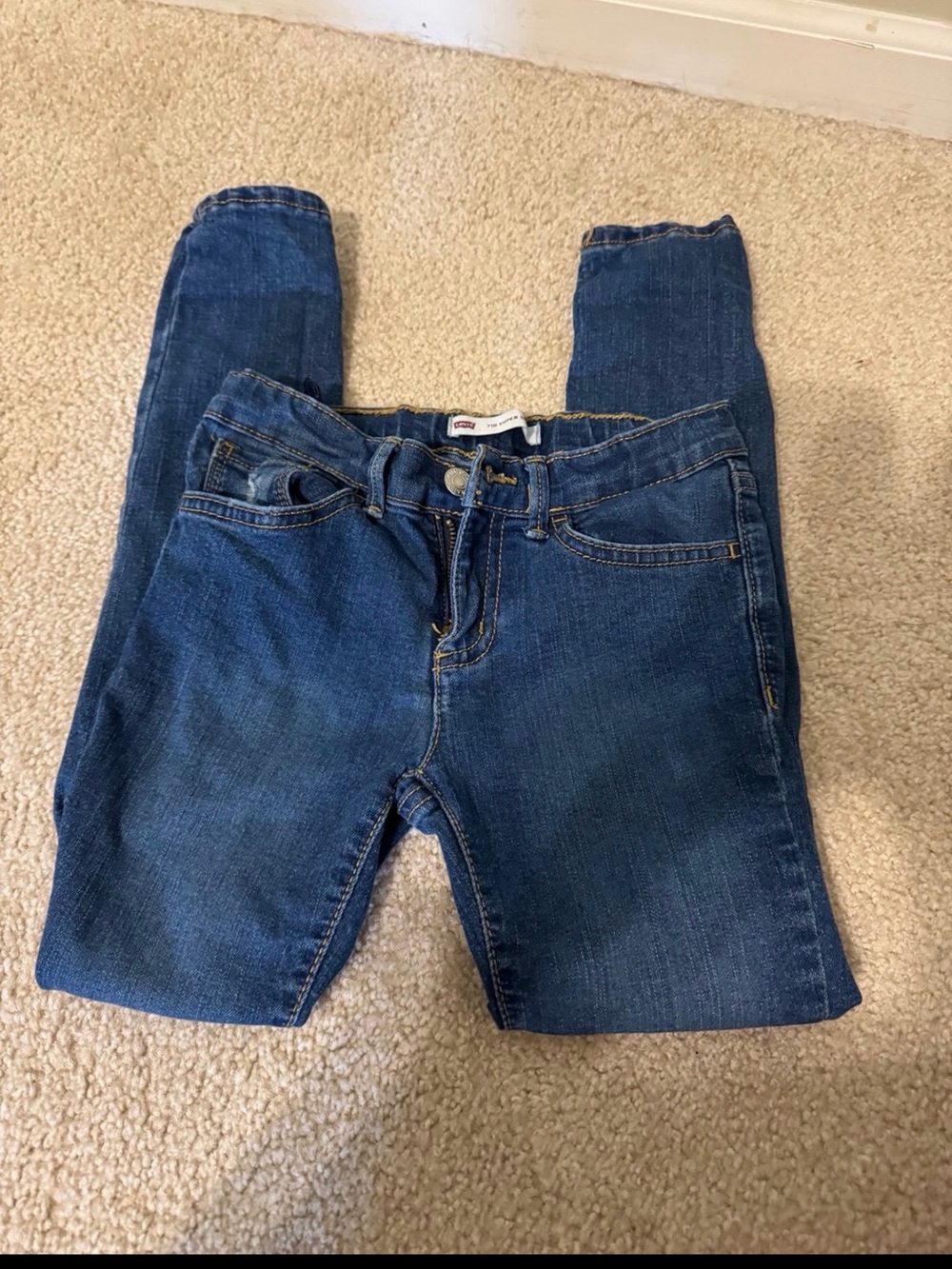 Size 7 Regular Levi’s 710 Super Skinny Dark Wash Skinny Jeans